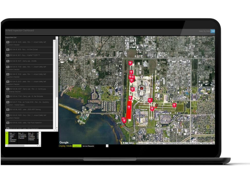 Screenshot of AeroCloud's Inspection Management module.
